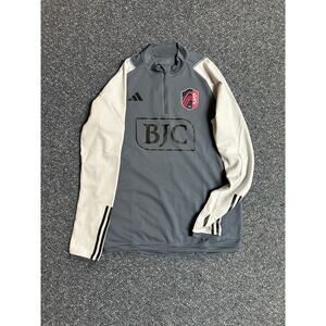 Large Gray Adidas St. Louis CITY SC BJC Practice Pullover